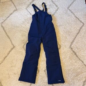 Lands' End Kids Squall Waterproof Insulated Iron Knee Snow Bibs - Like New!